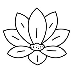 beautiful flower decorative icon vector illustration design