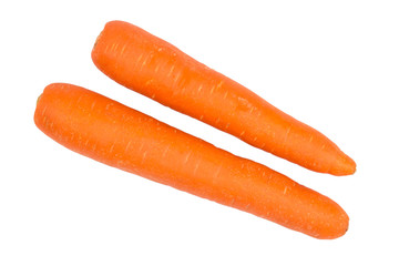 Carrots isolated on white background