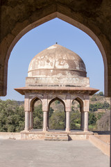 Fototapeta premium Jahaz Mahal , Ship Palace in sunrise. Mandu, Madhya Pradesh. India