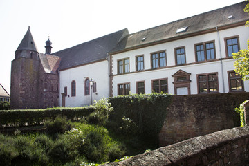 Fototapeta na wymiar Classic building Lobdengau Museum for german people and foreigner travelers visit and travel at Ladenburg town
