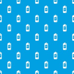 Battery pattern vector seamless blue repeat for any use