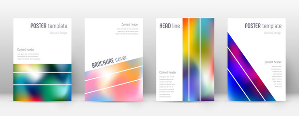 Flyer layout. Geometric authentic template for Brochure, Annual Report, Magazine, Poster, Corporate Presentation, Portfolio, Flyer. Alluring colorful cover page.