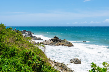 Wild tropical coast next to Caracas (Vargas, Venezuela).