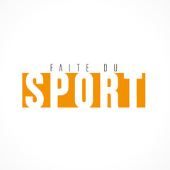 faite du sport
