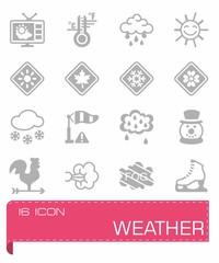 Vector Weather icon set