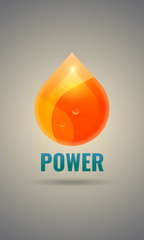 Flame logo template design