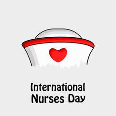 Obraz premium Illustration of background for International nurse day