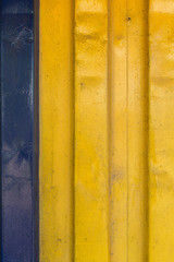 blue and yellow cargo ship container texture