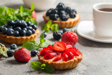 Fresh homemade berrie tarts