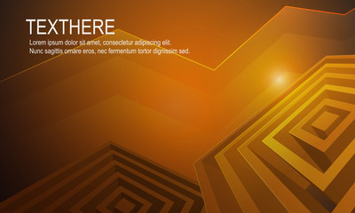 Abstract 3d bright orange vivid background