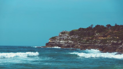 Cliff over the sea shore