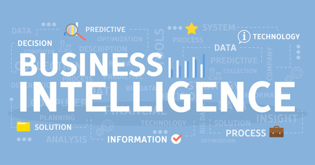 Obraz premium Business intelligence concept.