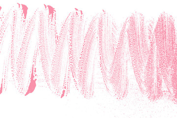 Natural soap texture. Alluring bright pink foam trace background. Artistic marvelous soap suds. Cleanliness, cleanness, purity concept. Vector illustration.