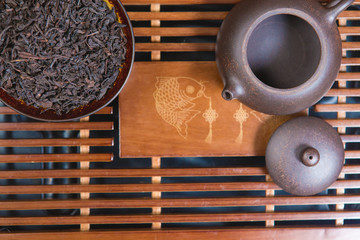 Chinese tea ceremony, Puer tea in assortment