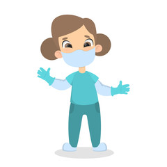 Children doctors set.