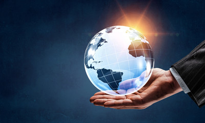 Global communication and networking. Mixed media