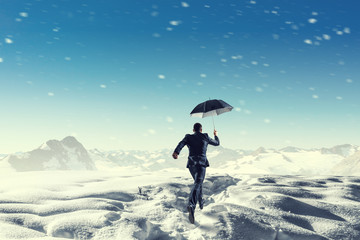 Nothing is gonna stop him. Mixed media