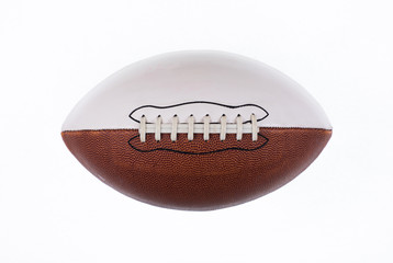ball for American football isolated on white background