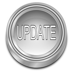 Update Button - 3D illustration