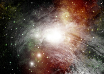 galaxy in a free space