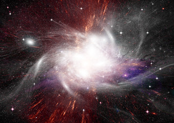 galaxy in a free space