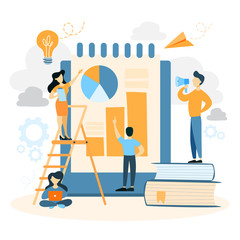 Business people working.