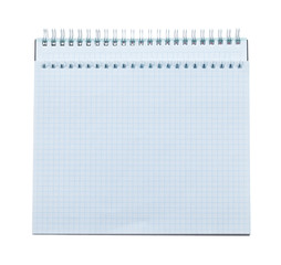 Blank checked copybooks isolated on white
