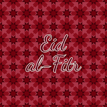 Islamic holiday Eid al-Fitr. The concept of the event. Dark Arabesque Geometric Seamless pattern.
