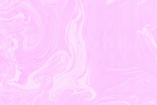 Suminagashi marble texture hand painted with purple ink. Digital paper 954 performed in traditional japanese suminagashi floating ink technique. Mesmeric liquid abstract background.