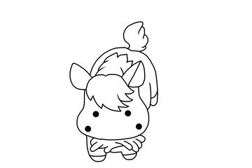 馬の塗り絵