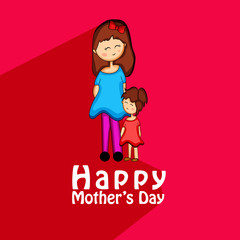 Illustration of background for Mother's Day