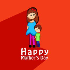 Obraz na płótnie Canvas Illustration of background for Mother's Day