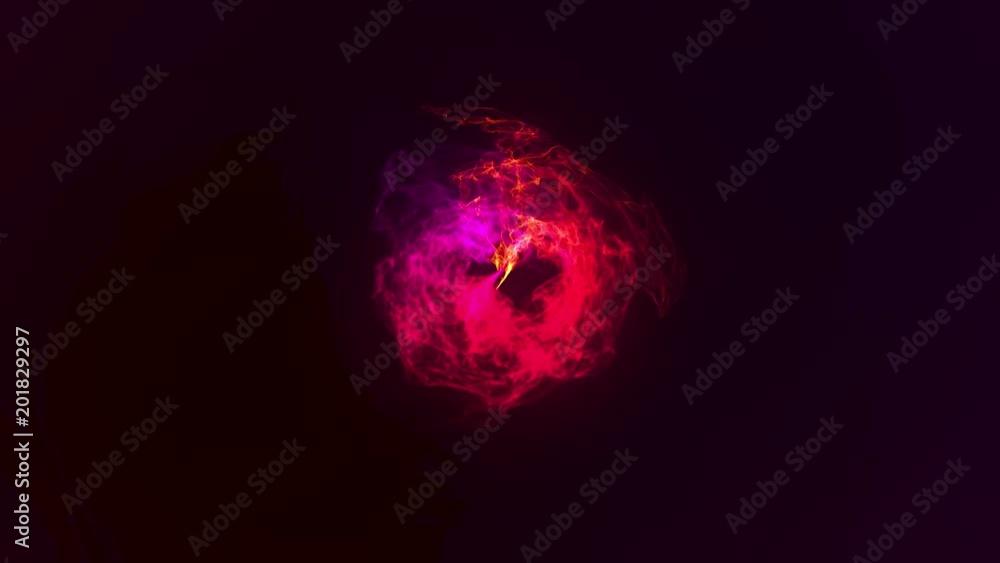 Poster abstract fiery sphere background with luminous swirling backdrop. glowing sphere. shine round frame 