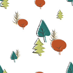 Leaves Seamless pattern