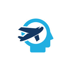 Travel Head Logo Icon Design
