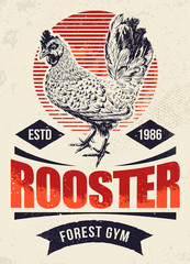Fighting Rooster Design