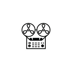 Tape player outline icon