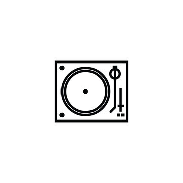 recommend clip art: Dj turntable outline icon