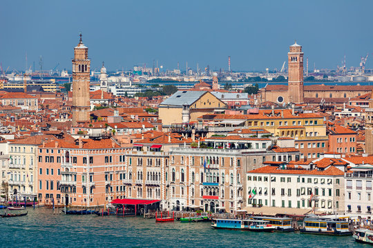View of Venice, from above.