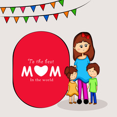 Illustration of background for Mother's Day