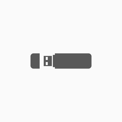 flash drive icon, thumb drive vector