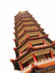 Chinese pagoda isolated