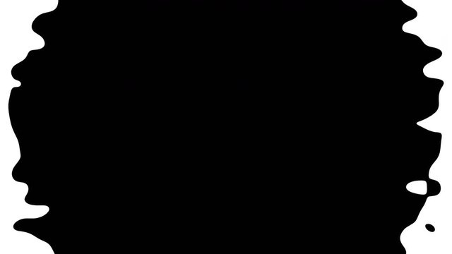 Seamless loop mask with black and white ink drops