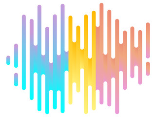 Colorful modern style abstract graphic background from various rounded shapes
