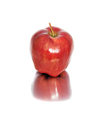 beautiful, ripe, juicy apples on a white background. beautiful fruit without the background. apples.