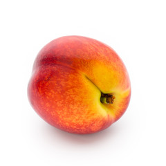 Peach. Fruit with isolated on white background.