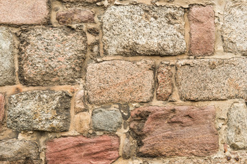 old wall background from blocks in Germany
