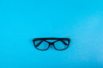 Modern fashionable spectacles isolated. Perfect reflection, Glasses