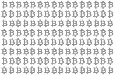 Fototapeta na wymiar bitcoin cryptocurrency grey background