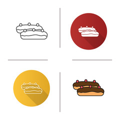 Eclair cake icon